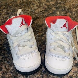 Jordan Toddler red and white air Jordan